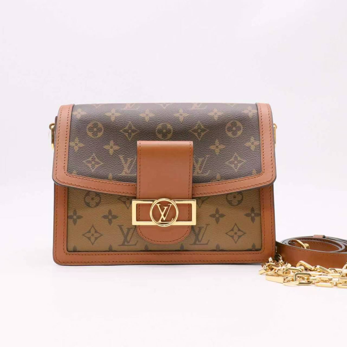 Louis Vuitton Dauphine Shoulder Bag Reverse Monogram Canvas MM Twins LDZ1113