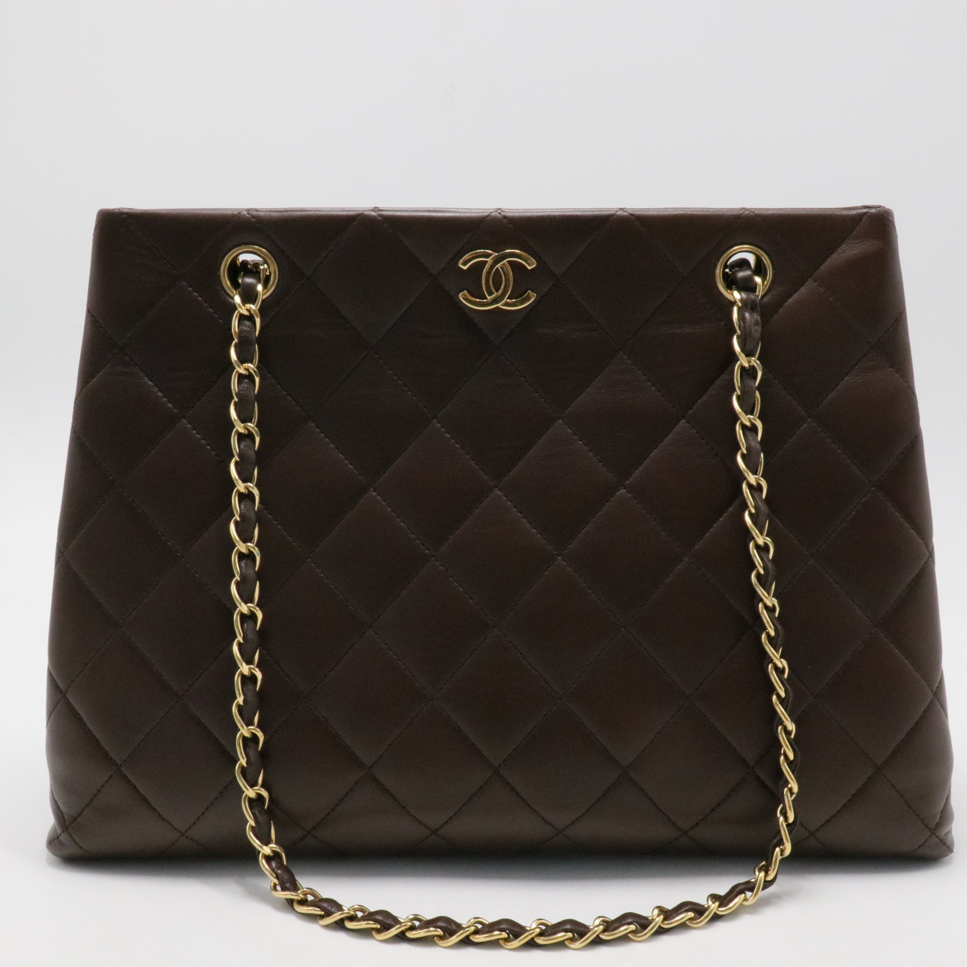 Vintage CC Chain Tote Quilted Lambskin Twins