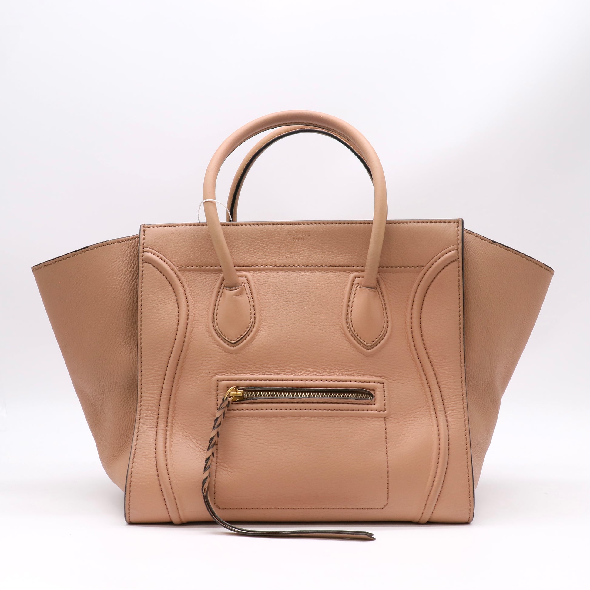 Celine Supple Calfskin Phantom Luggage Flesh Twins LDZ1053