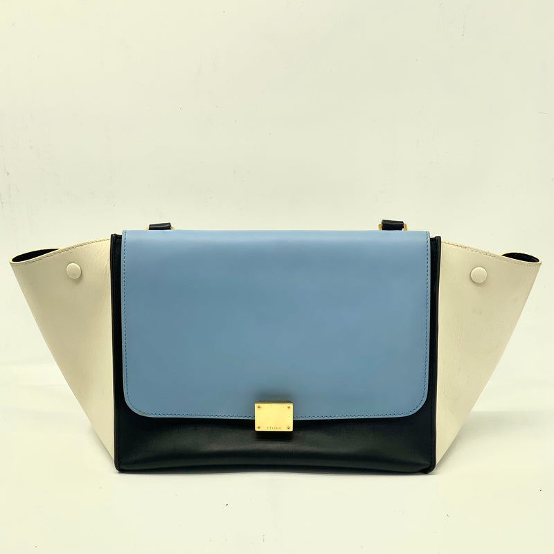 Celine Tricolor Trapeze Bag Leather Medium