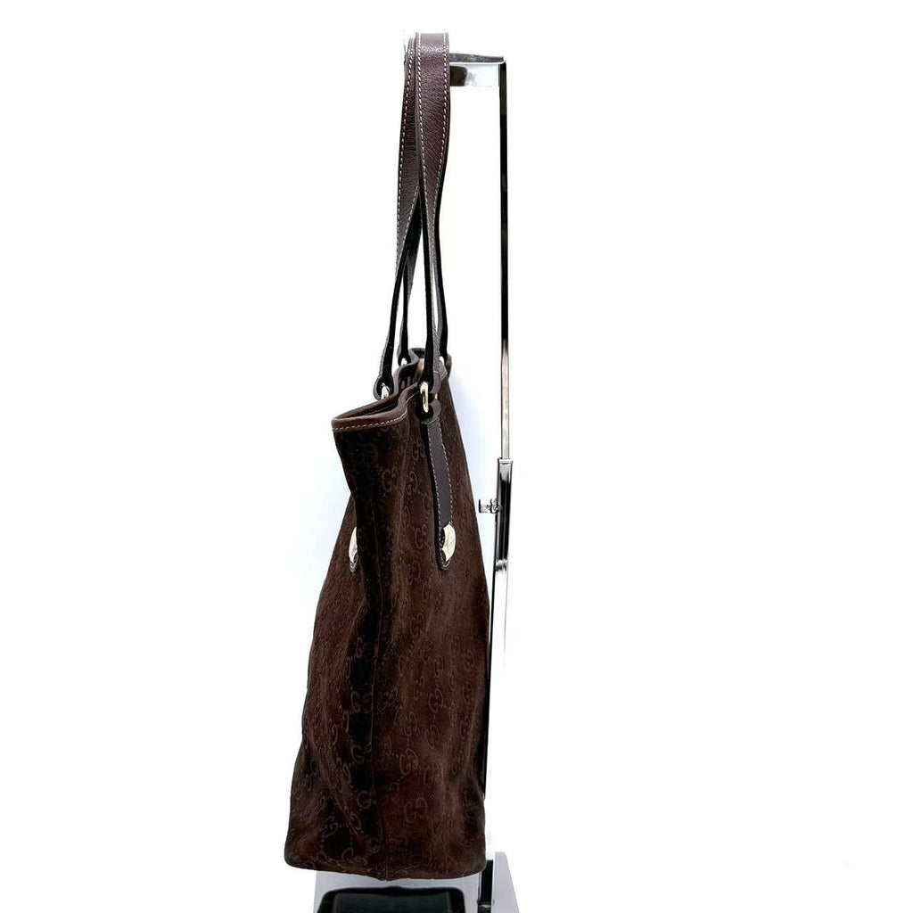 GG Suede Charmy tote bag