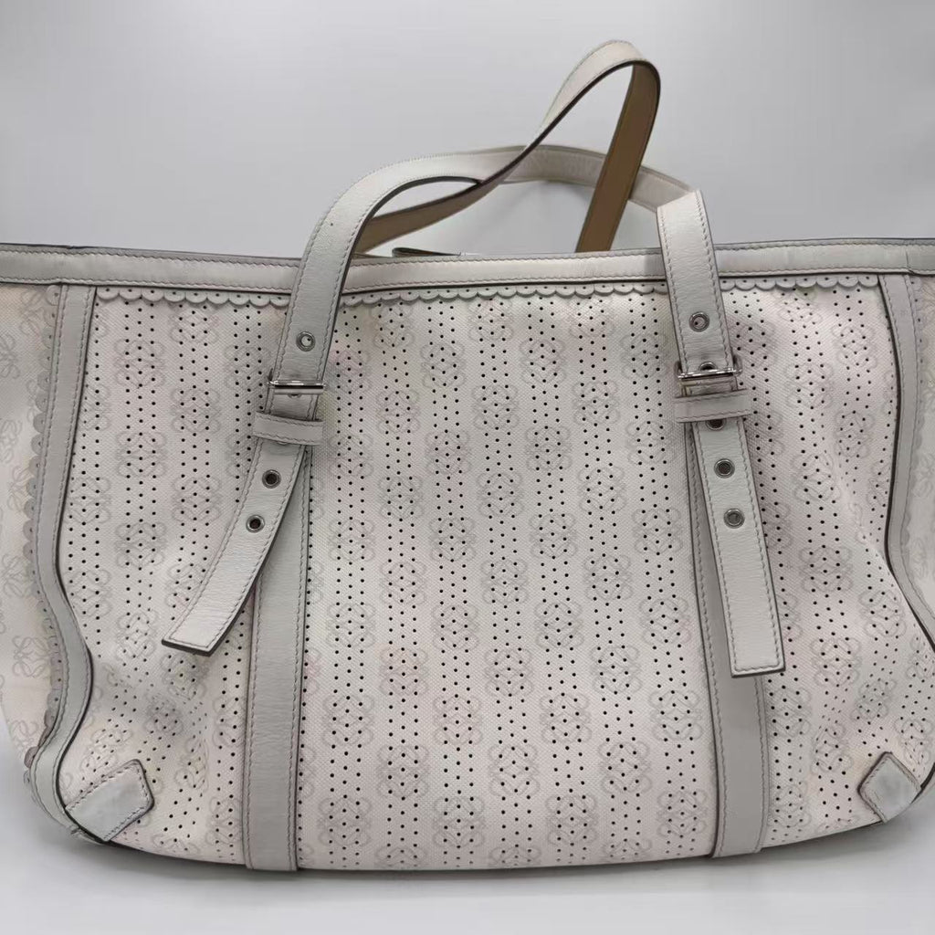 Loewe Anagram Logo Charm Logomania Shoulder Tote Bag