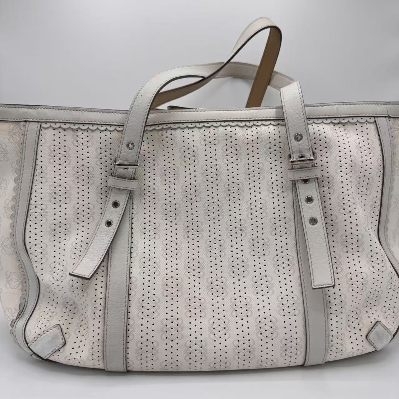 Loewe Anagram Logo Charm Logomania Shoulder Tote Bag