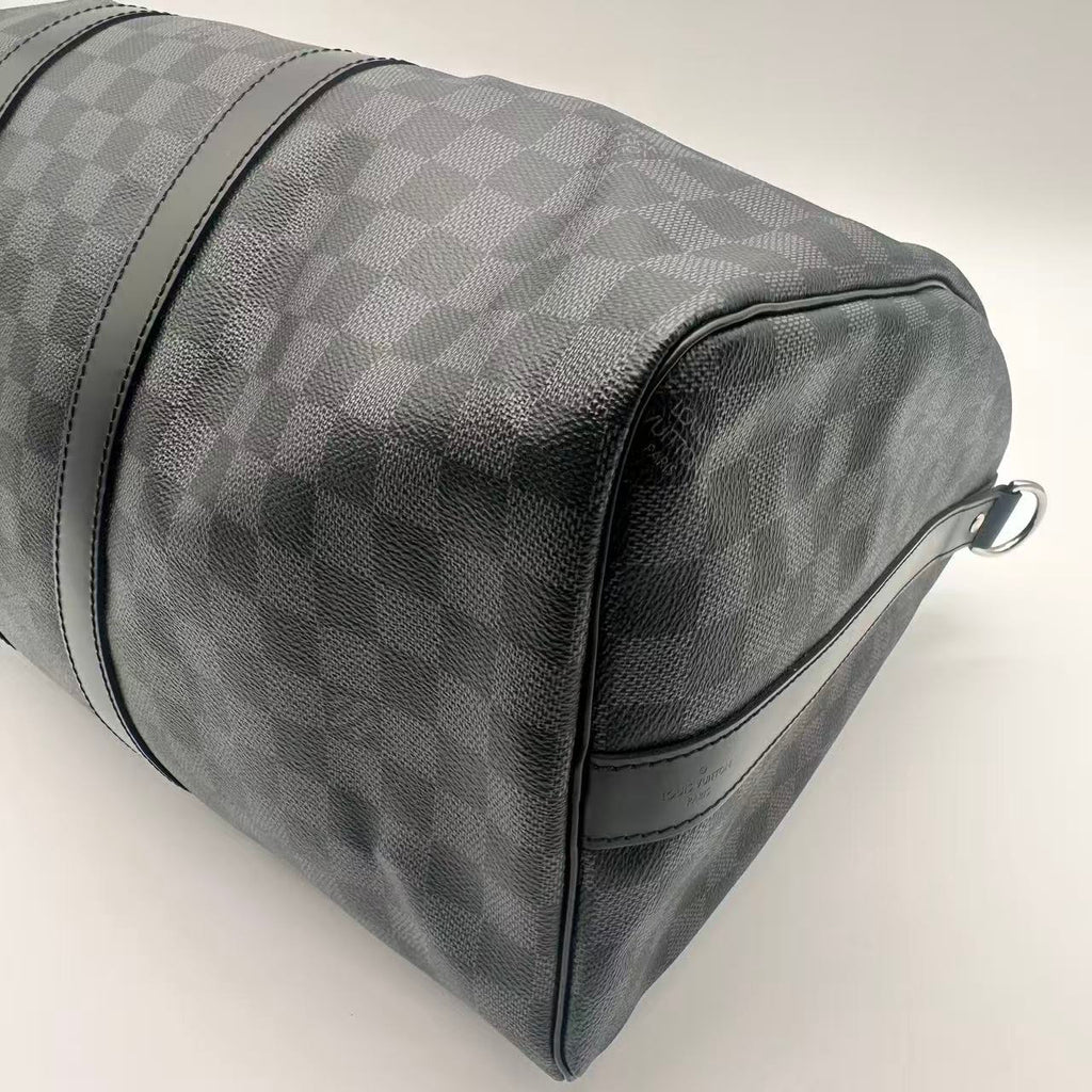 Keepall Bandouliere Bag Damier Graphite 45