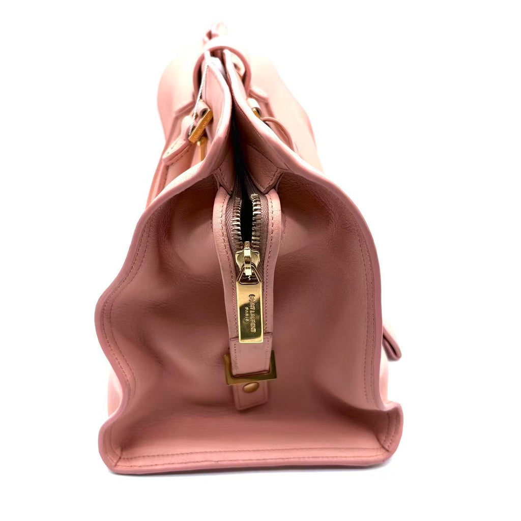 Saint Laurent Blush Pink Leather Medium Cabas Chyc Tote