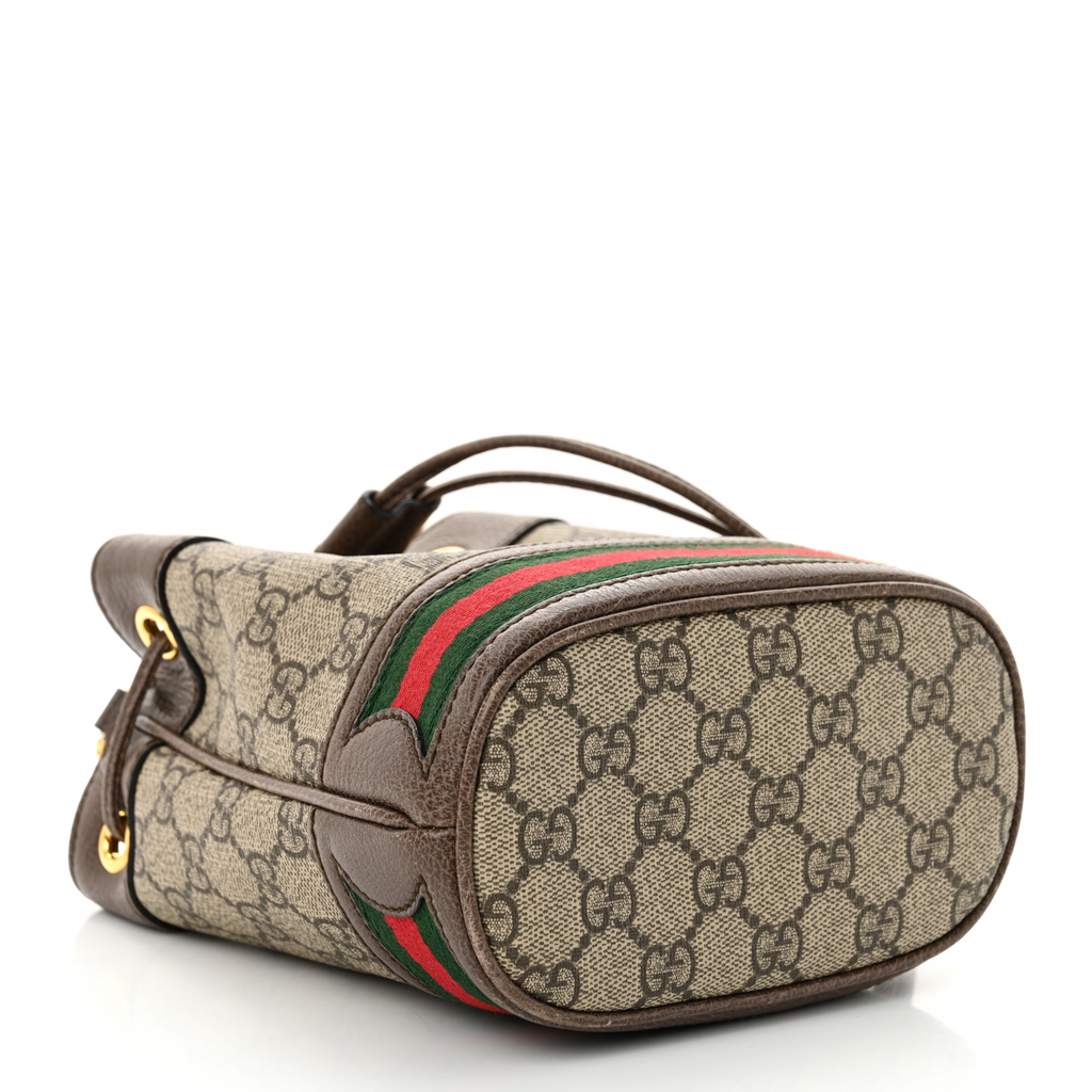 Ophidia Bucket Bag GG Coated Canvas Mini Twins