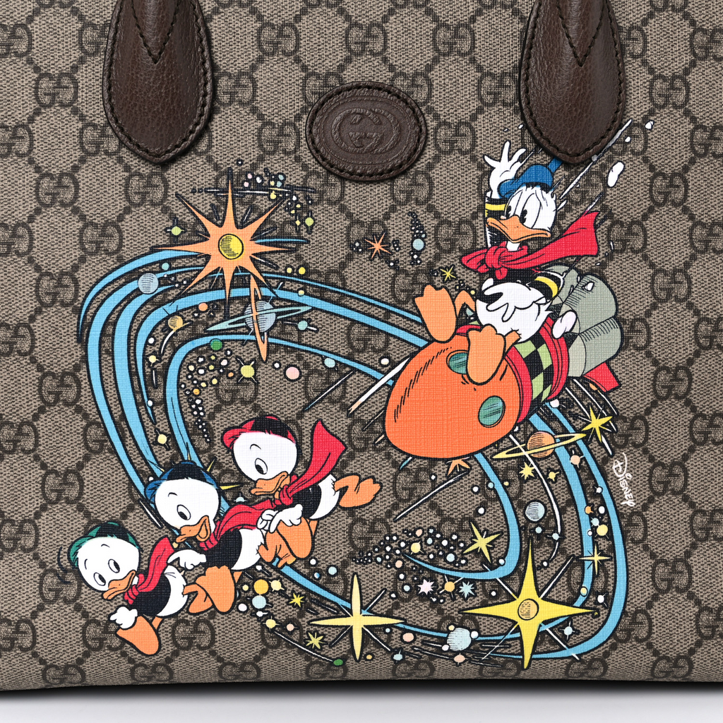 Disney Donald Duck Convertible Tote Printed GG Coated Canvas Twins