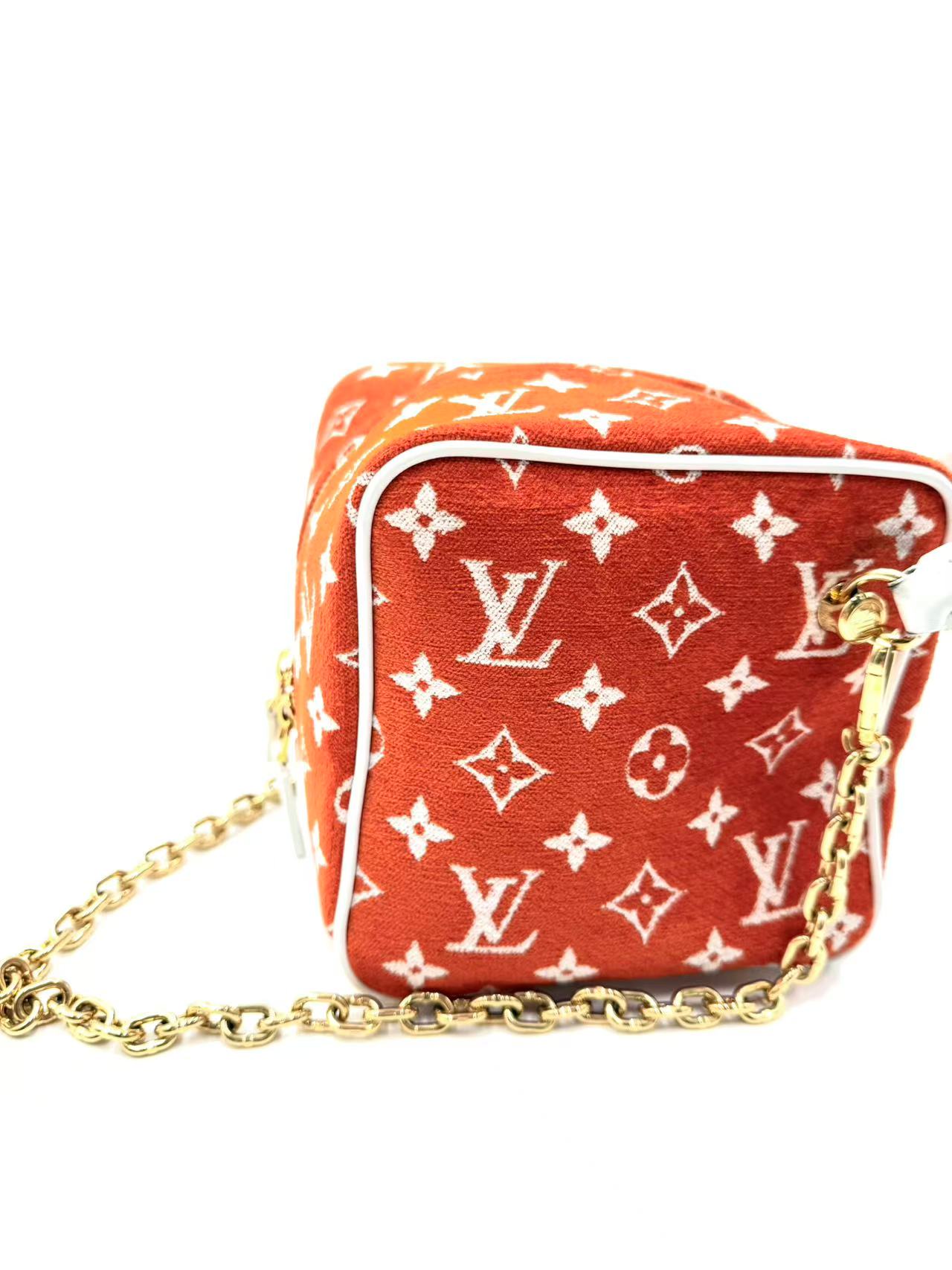 Square Bag LV Match Monogram Jacquard Velvet