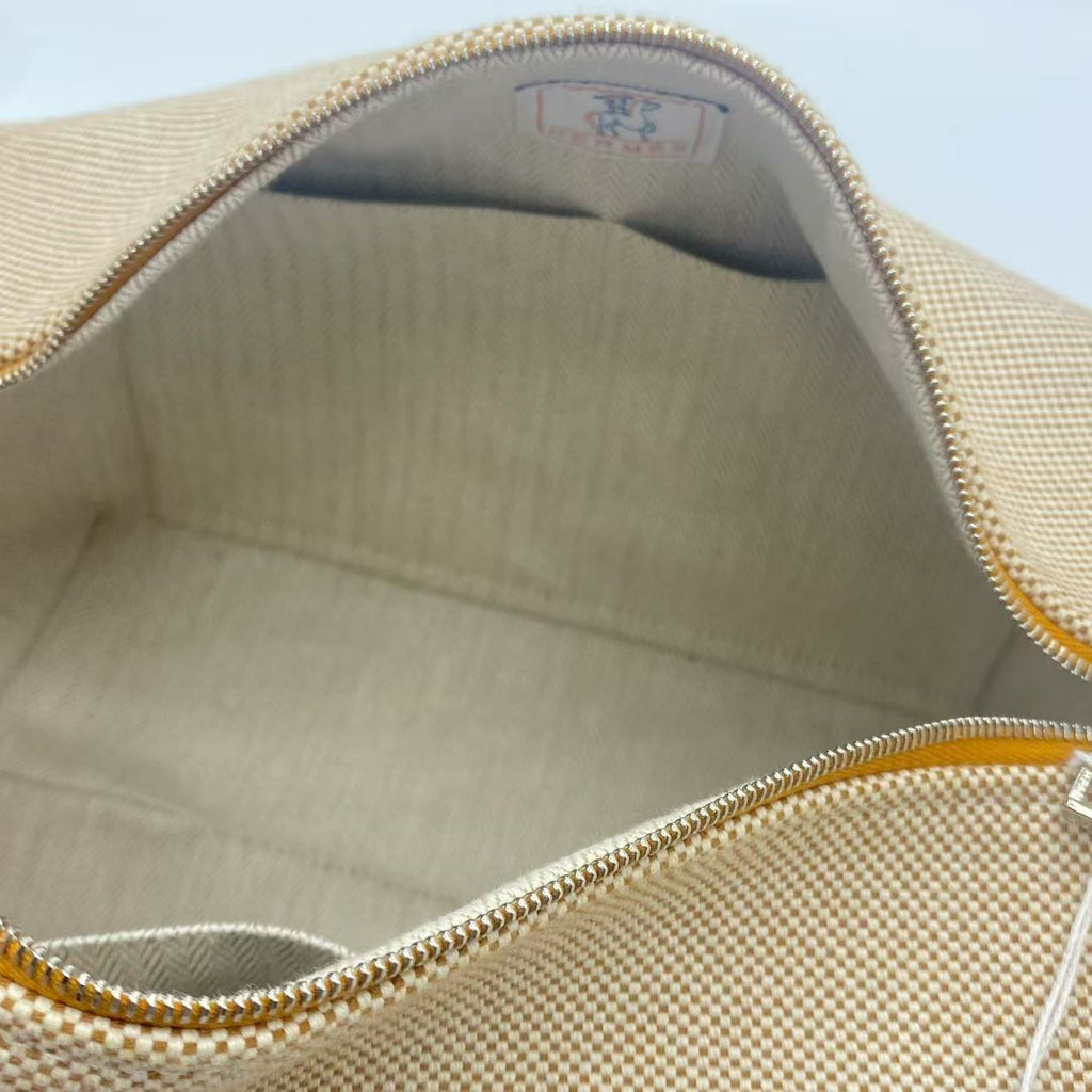 Hermès Toile Bride-A-Brac Cabriole Travel Case