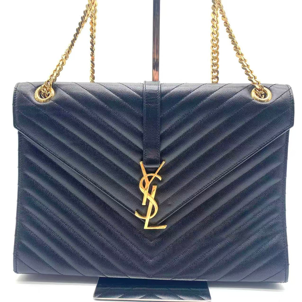 Leather Envelope Large Black
