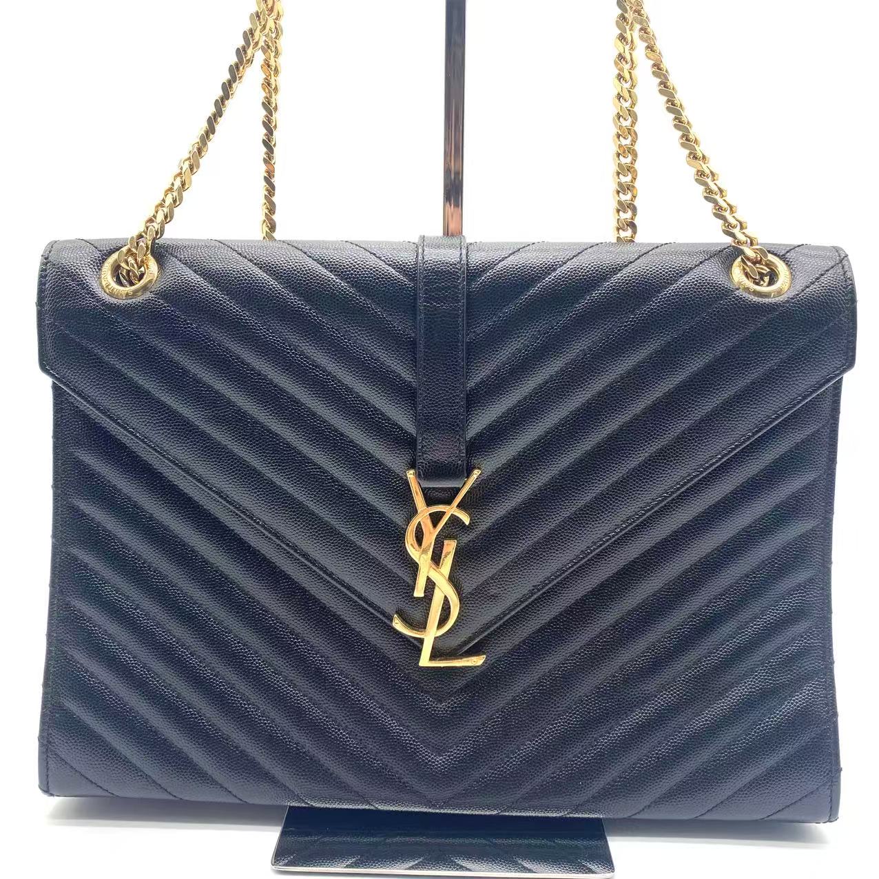 Leather Envelope Large Black