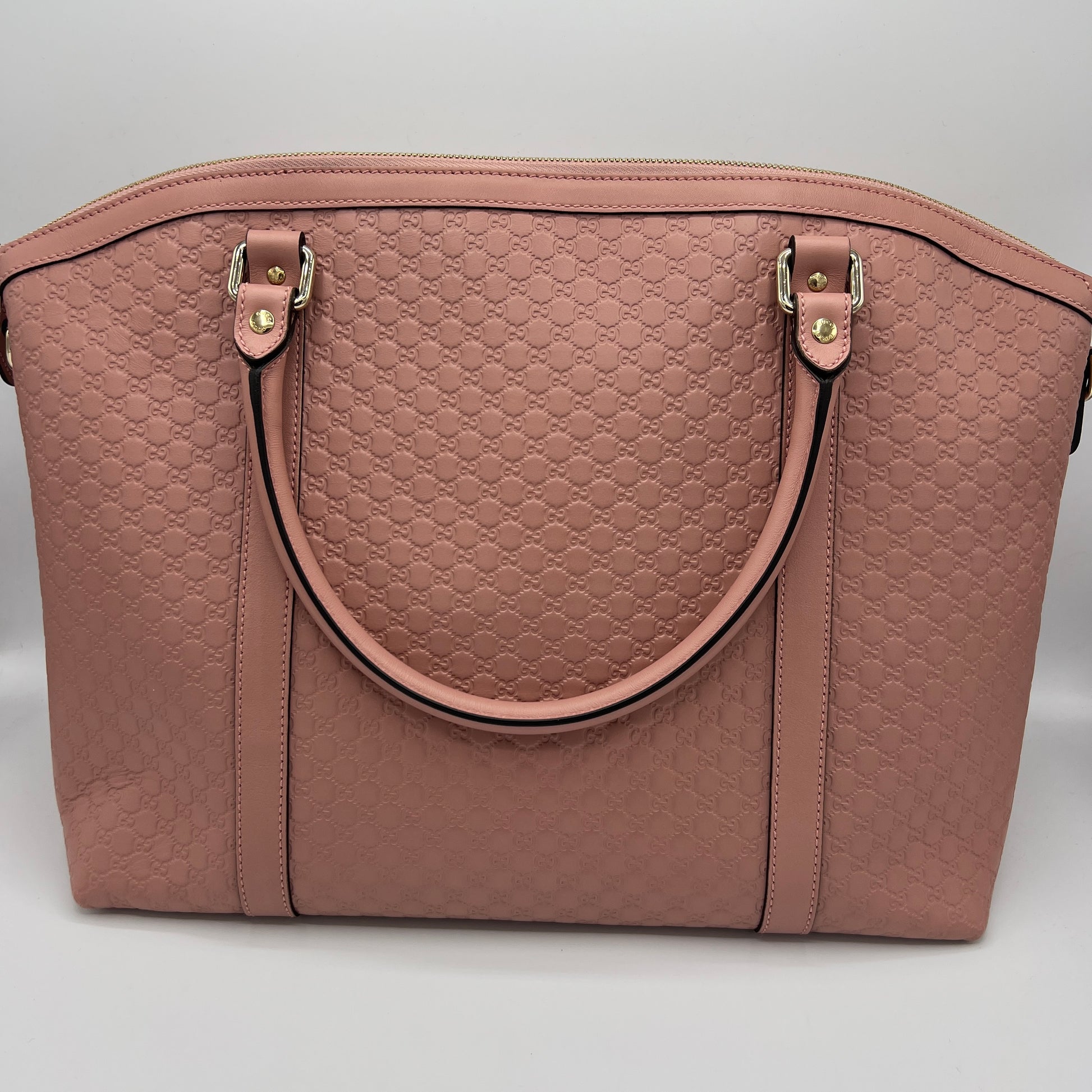 Britt Convertible Dome Satchel Microguccissima Medium Pink