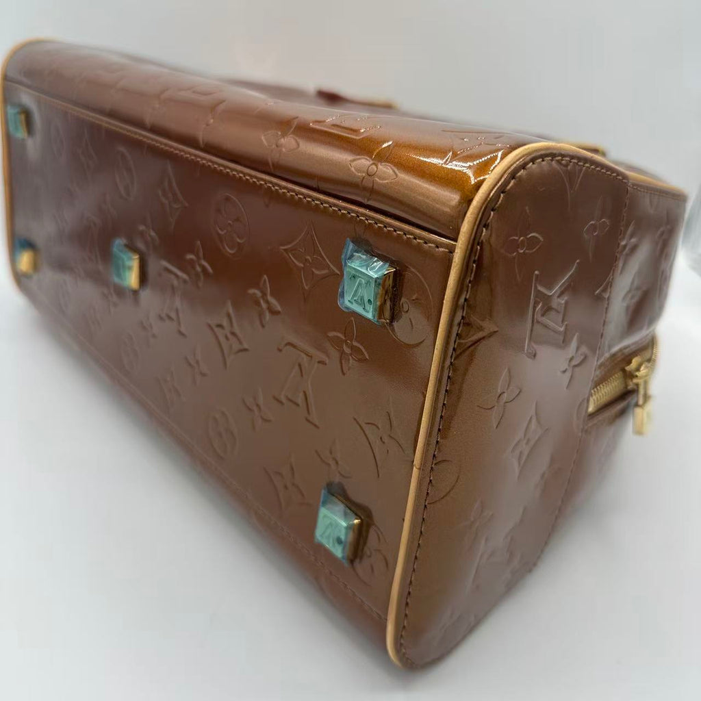 Bronze Monogram Vernis Tompkins Square Bag