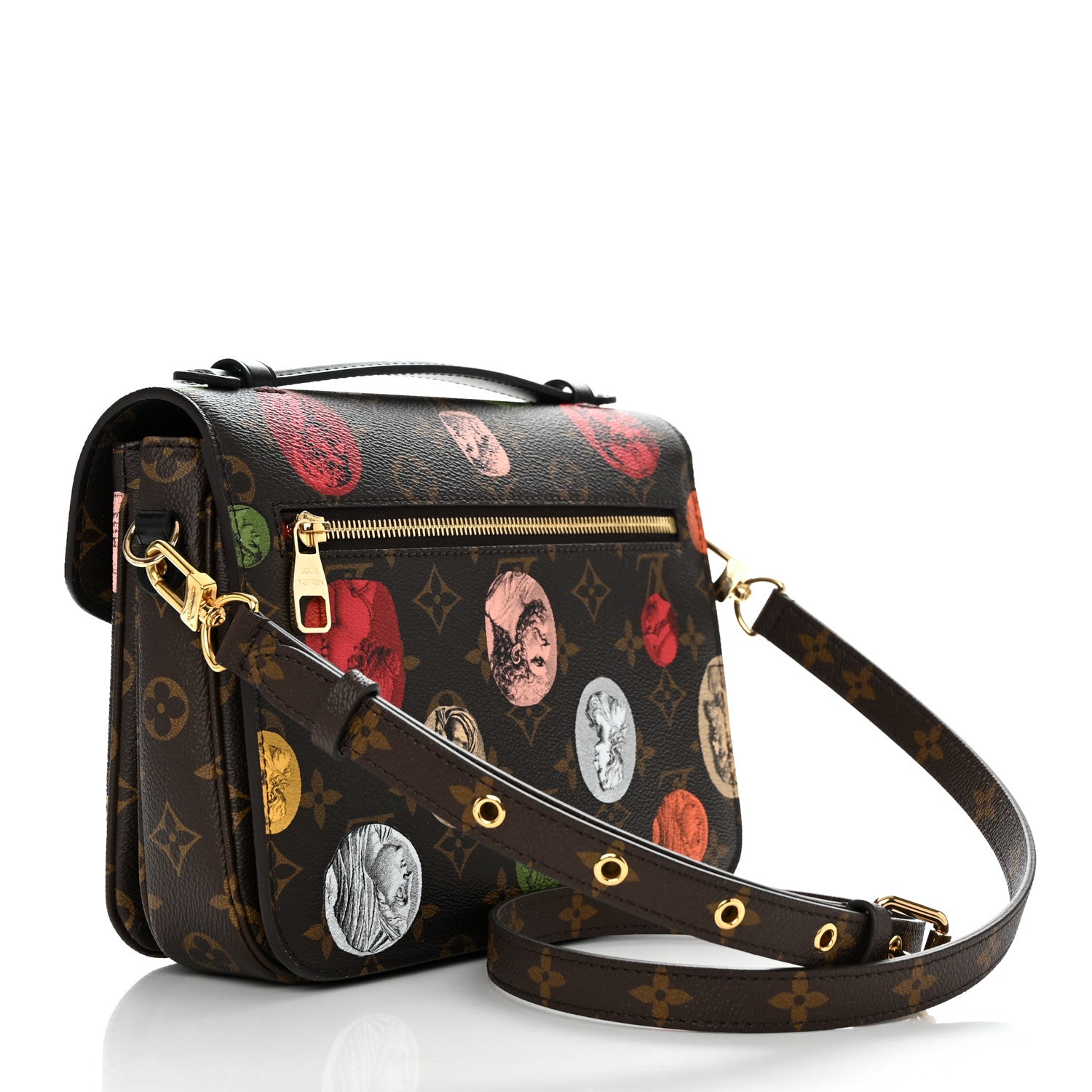 x FORNASETTI Monogram Cameo Pochette Metis twins