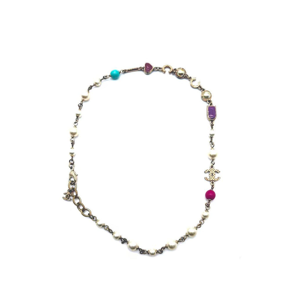 Light Gold CC Coco Pearl Necklace