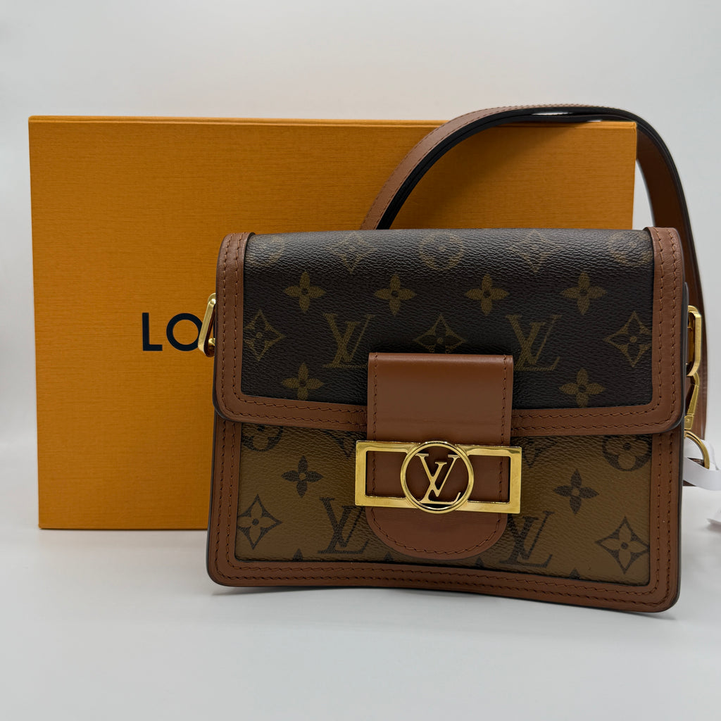 Dauphine Shoulder Bag Reverse Monogram Canvas Mini