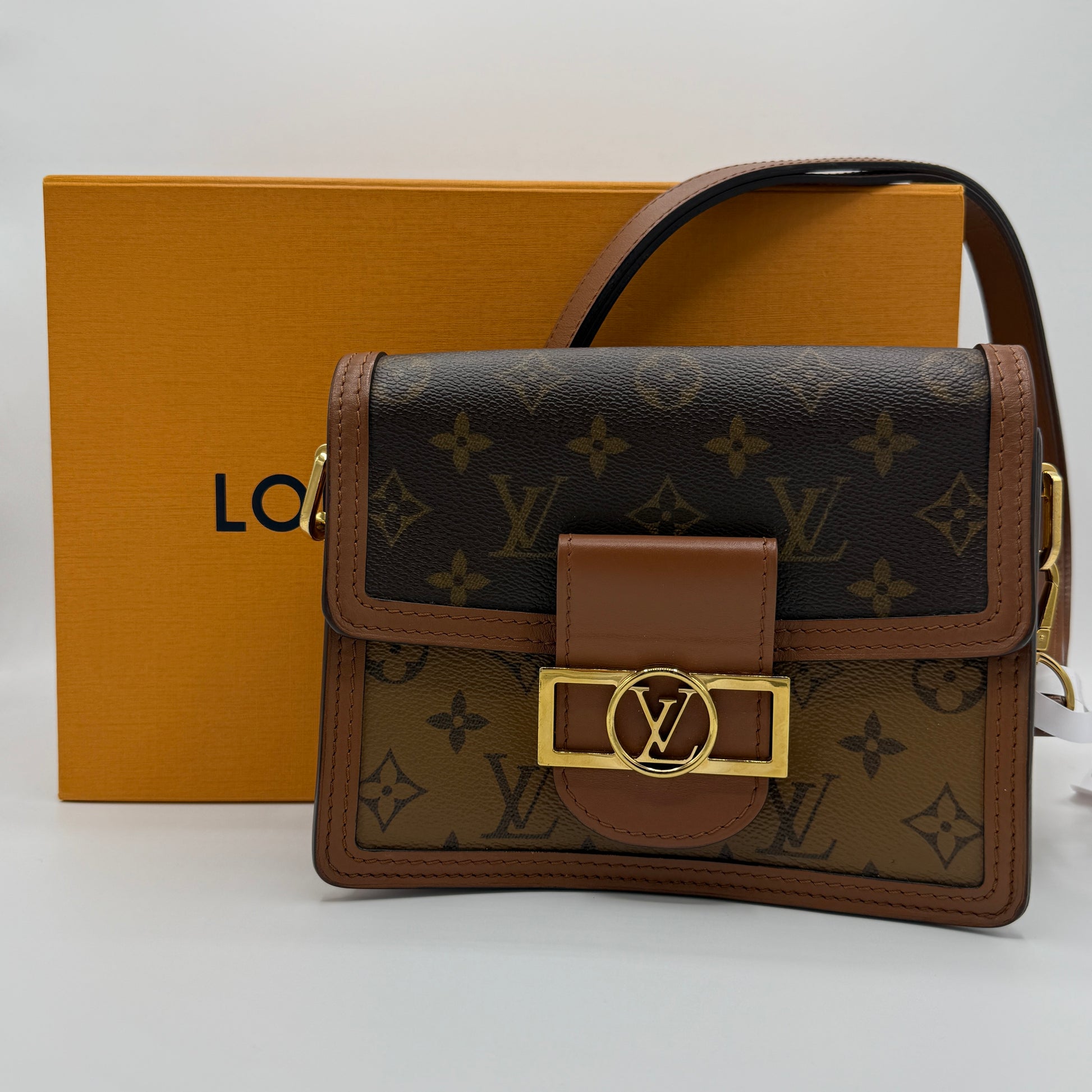 Dauphine Shoulder Bag Reverse Monogram Canvas Mini