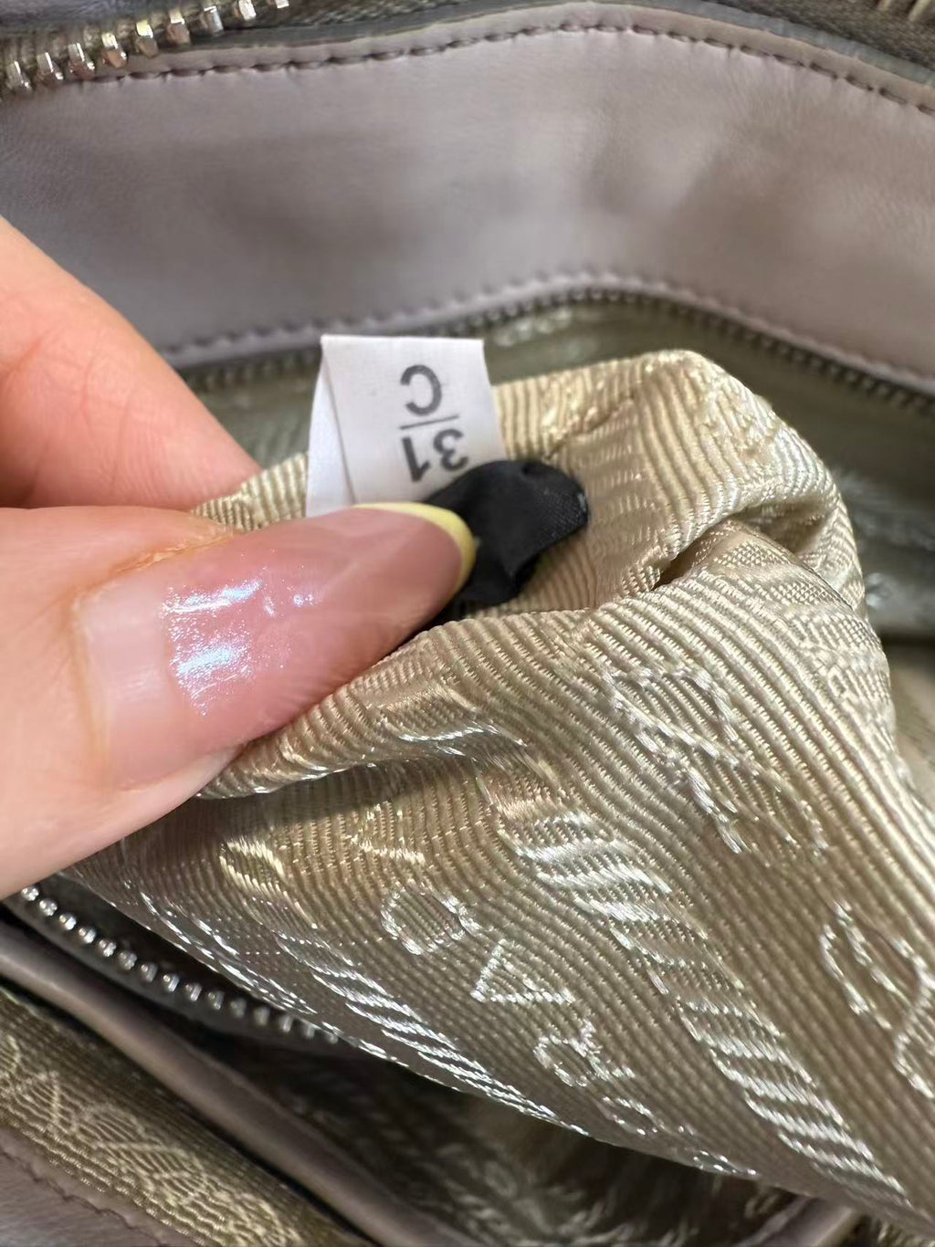 Nappa Gaufre Shopping Satchel Large