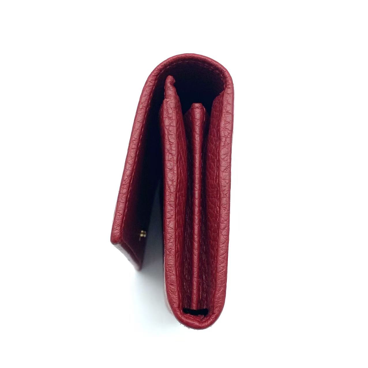 Long Wallet GG MARMONT Leather Red