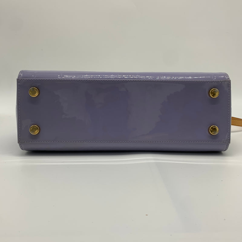 Brea Handbag Monogram Vernis MM Purple