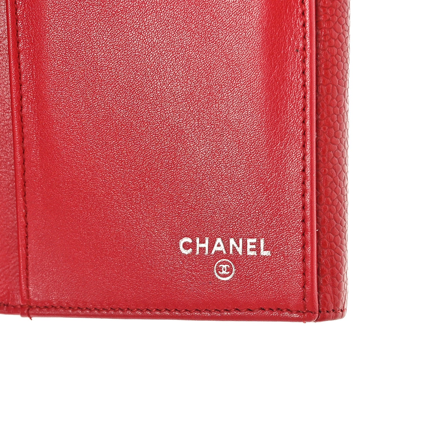 Caviar Timeless CC French Long Wallet Red Twins