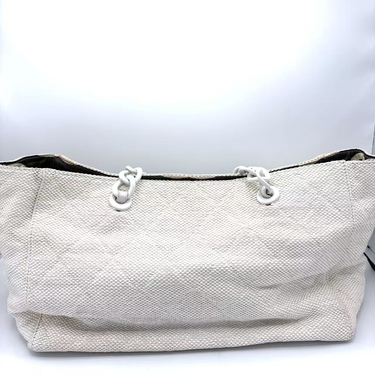 Chain Tote White
