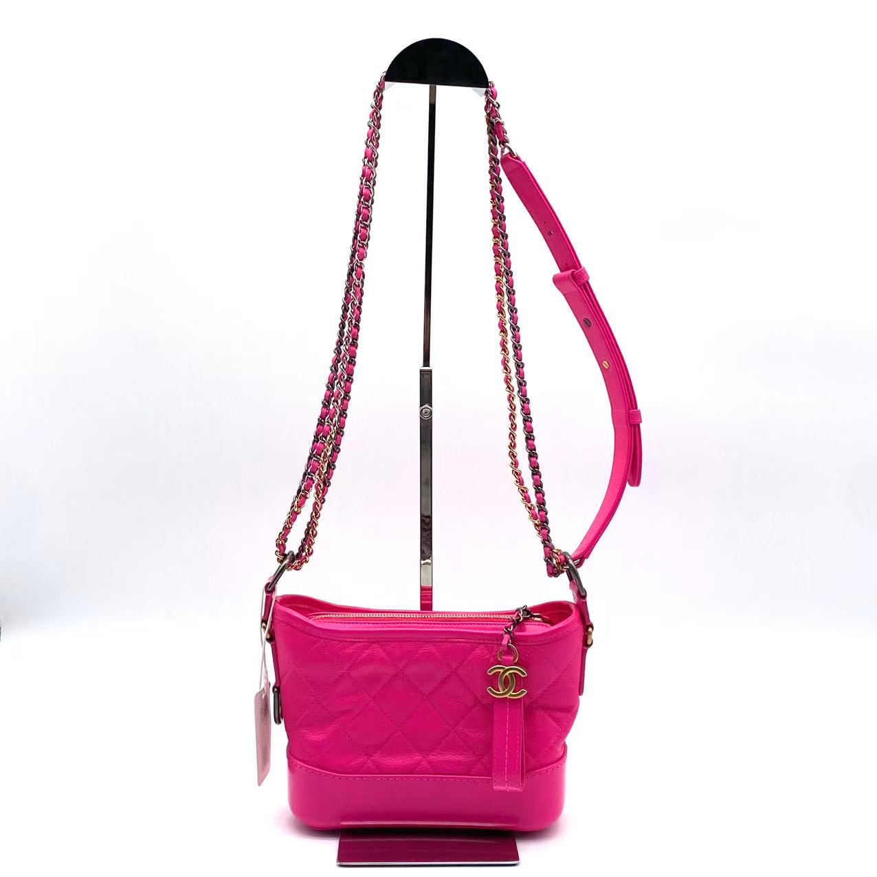 Gabrielle Hobo Quilted Goatskin and Patent Small