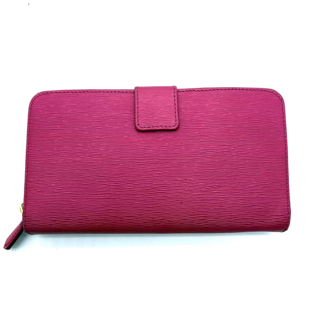 Saffiano leather Pink Leather wallet