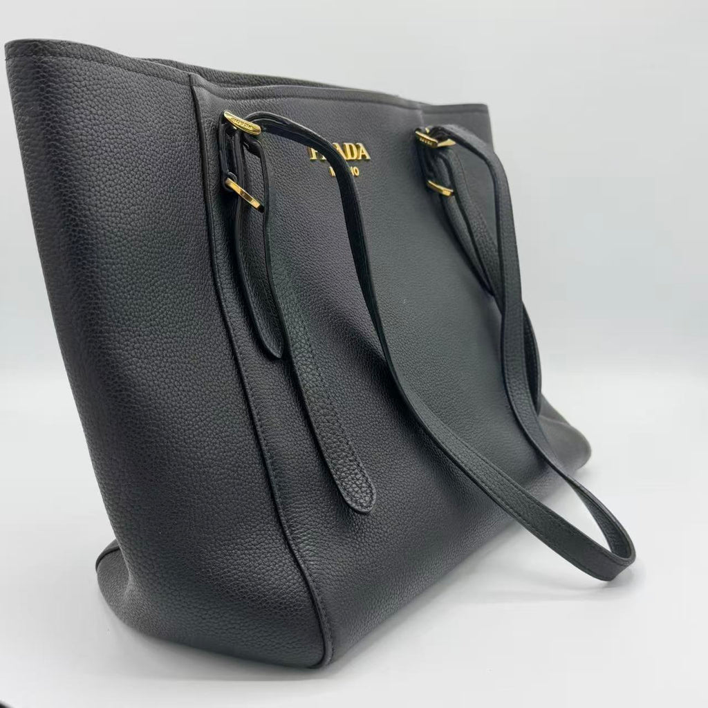 Belted Open Tote Vitello Daino Medium