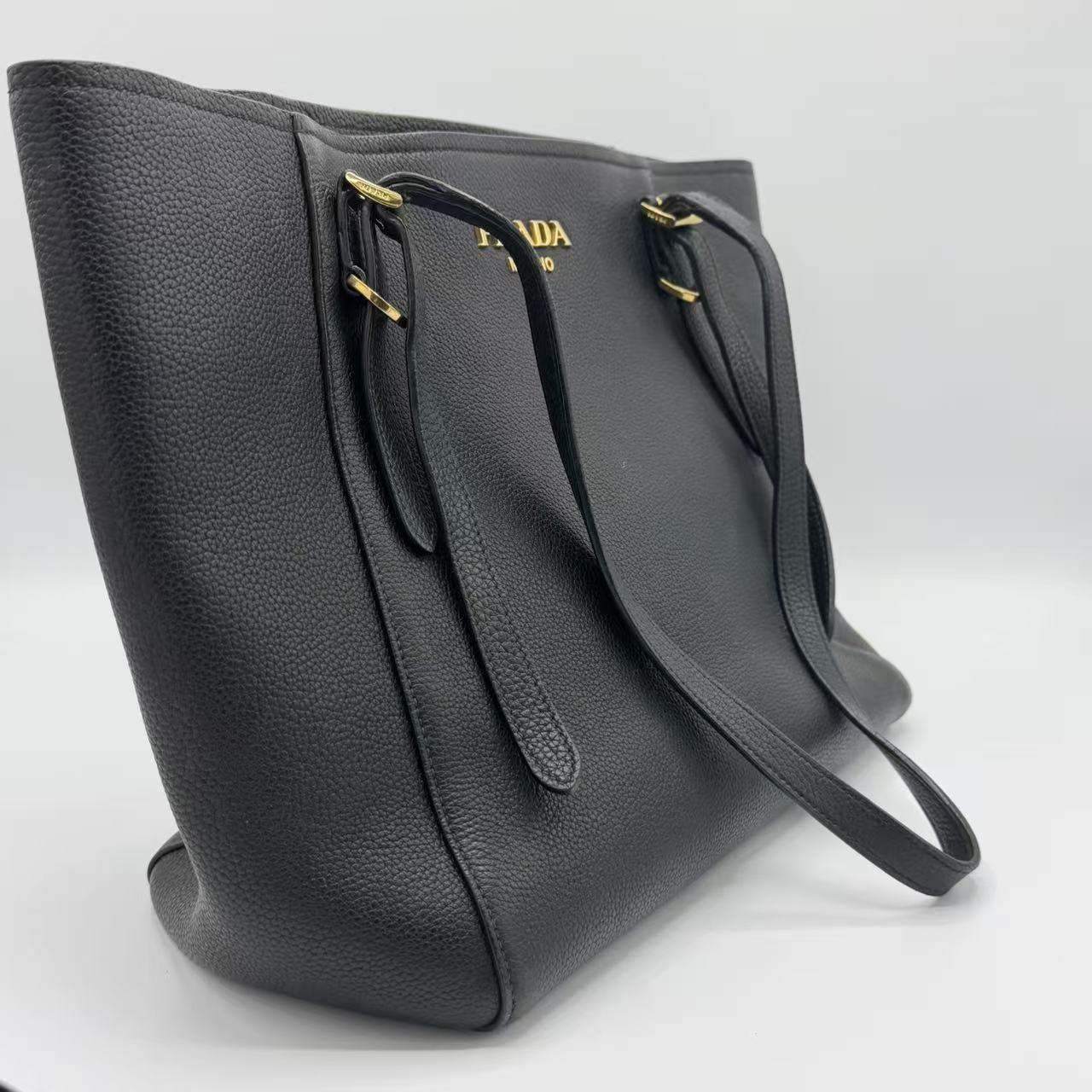 Belted Open Tote Vitello Daino Medium