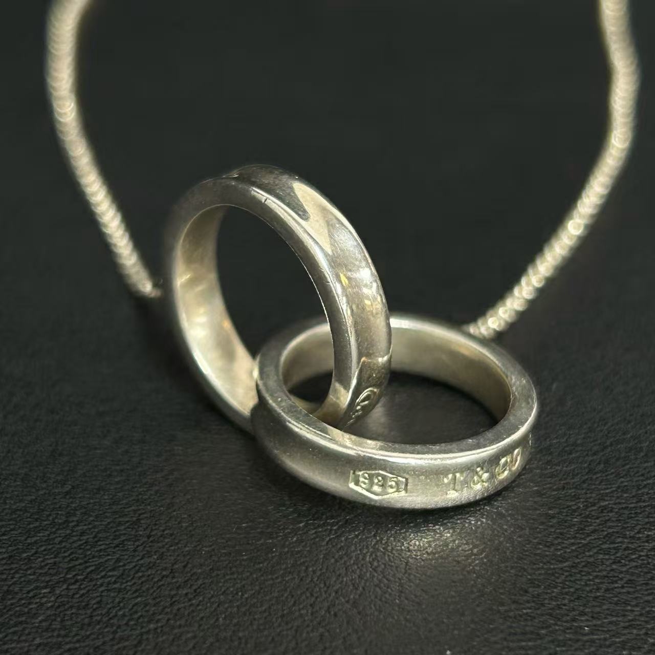 Tiffany 1837 Interlocking Circles Necklace twins LDJ3451