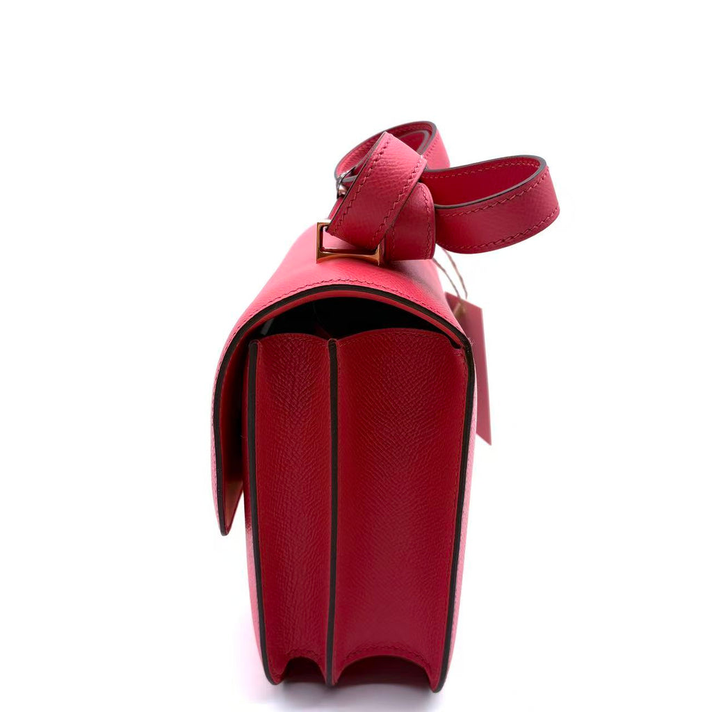 Constance 24 Bag Epsom in Rose Jaipur with Gold Hardware