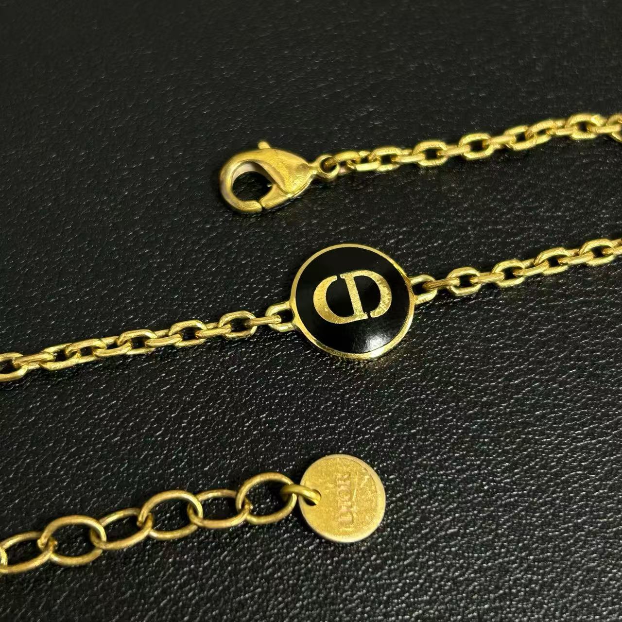 Christian Dior Enamel Petit CD Bracelet twins LDJ42934