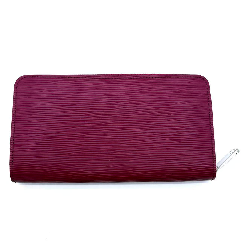 Epi Leather pink Long Zippy wallet Women