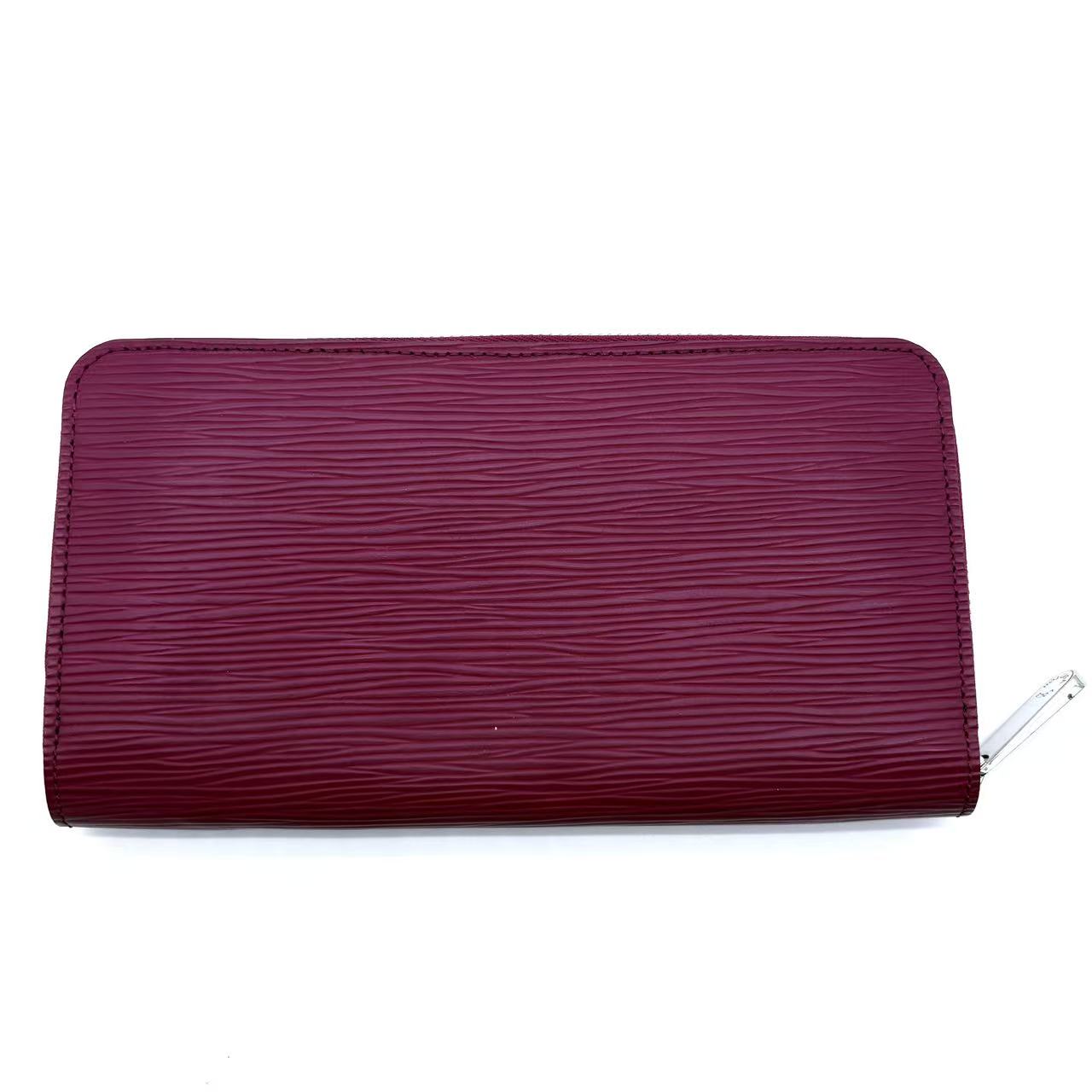 Epi Leather pink Long Zippy wallet Women