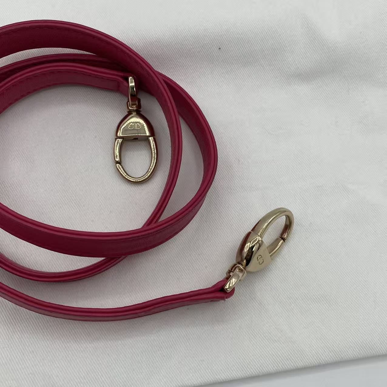 Lambskin Cannage Large Red Lady Dior Shoulder Bag