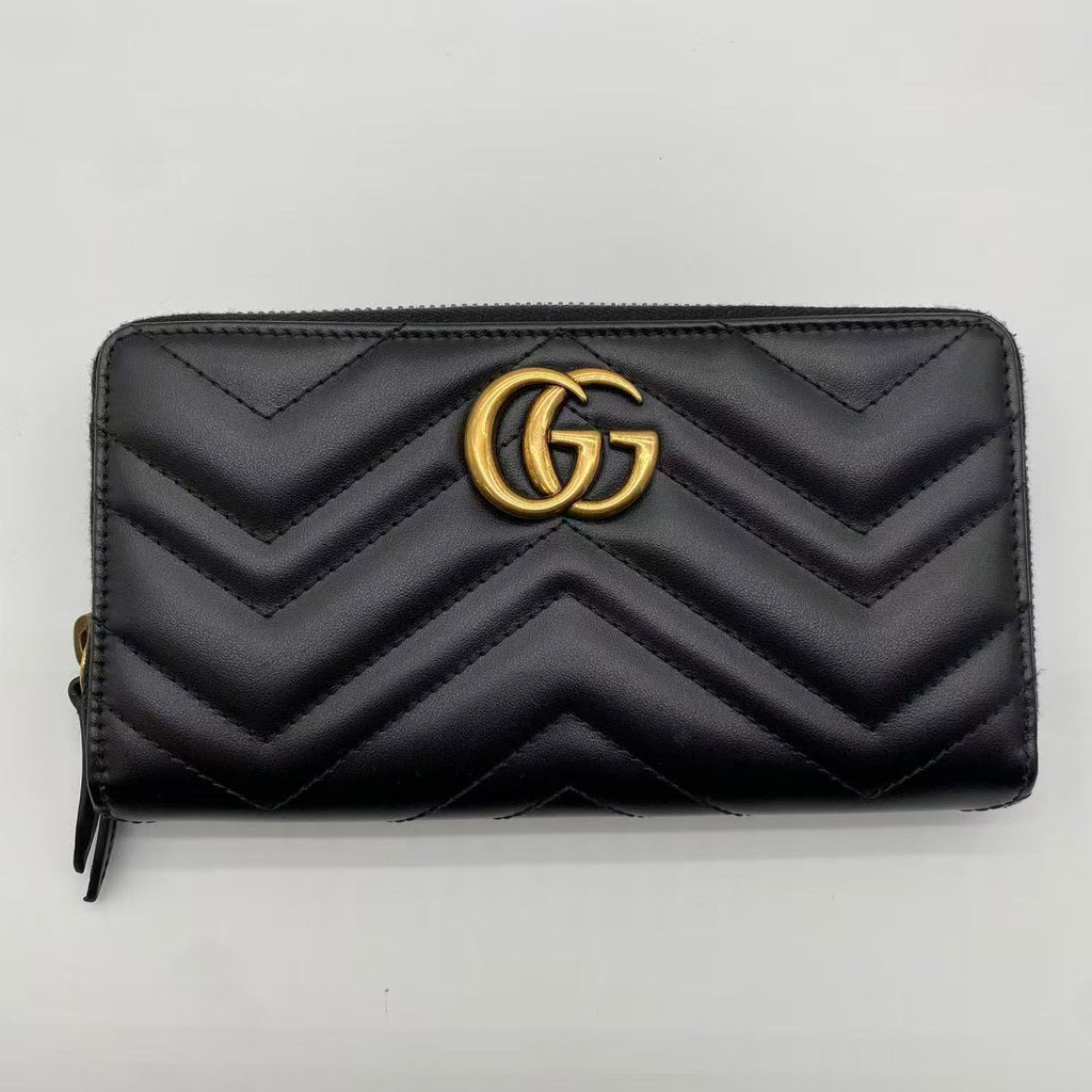 GG Marmont Zip Around Wallet