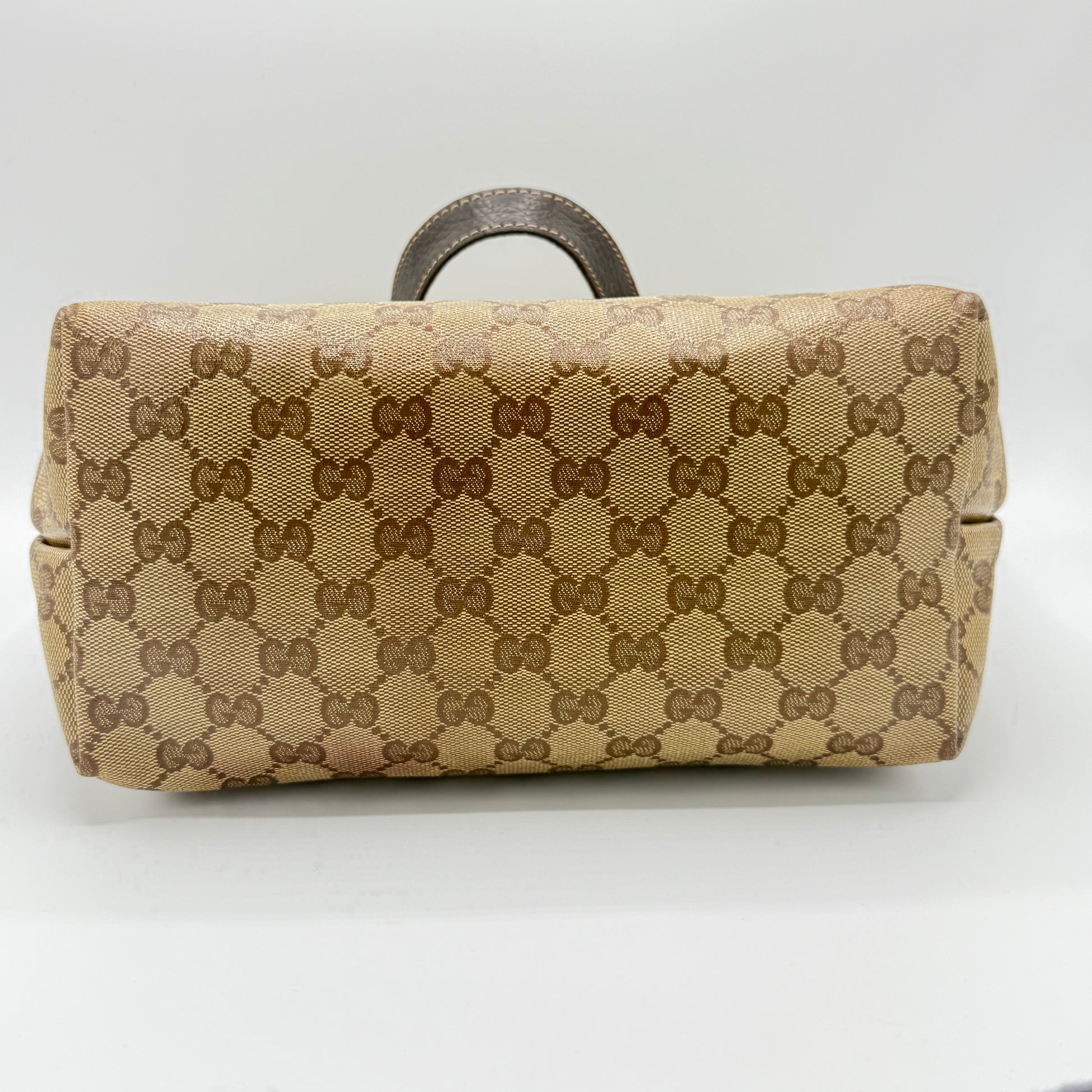 Crystal Monogram Joy Tote Dark Brown