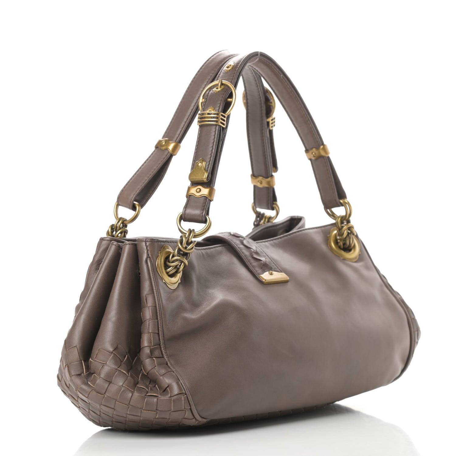 Nappa Intrecciato Napoli Shoulder Bag twins