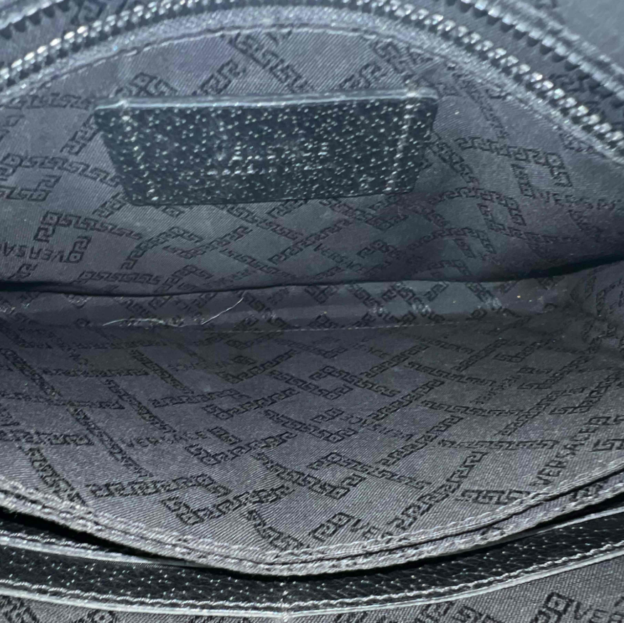 Versace Grained Calfskin La Medusa Pouch Black B24709