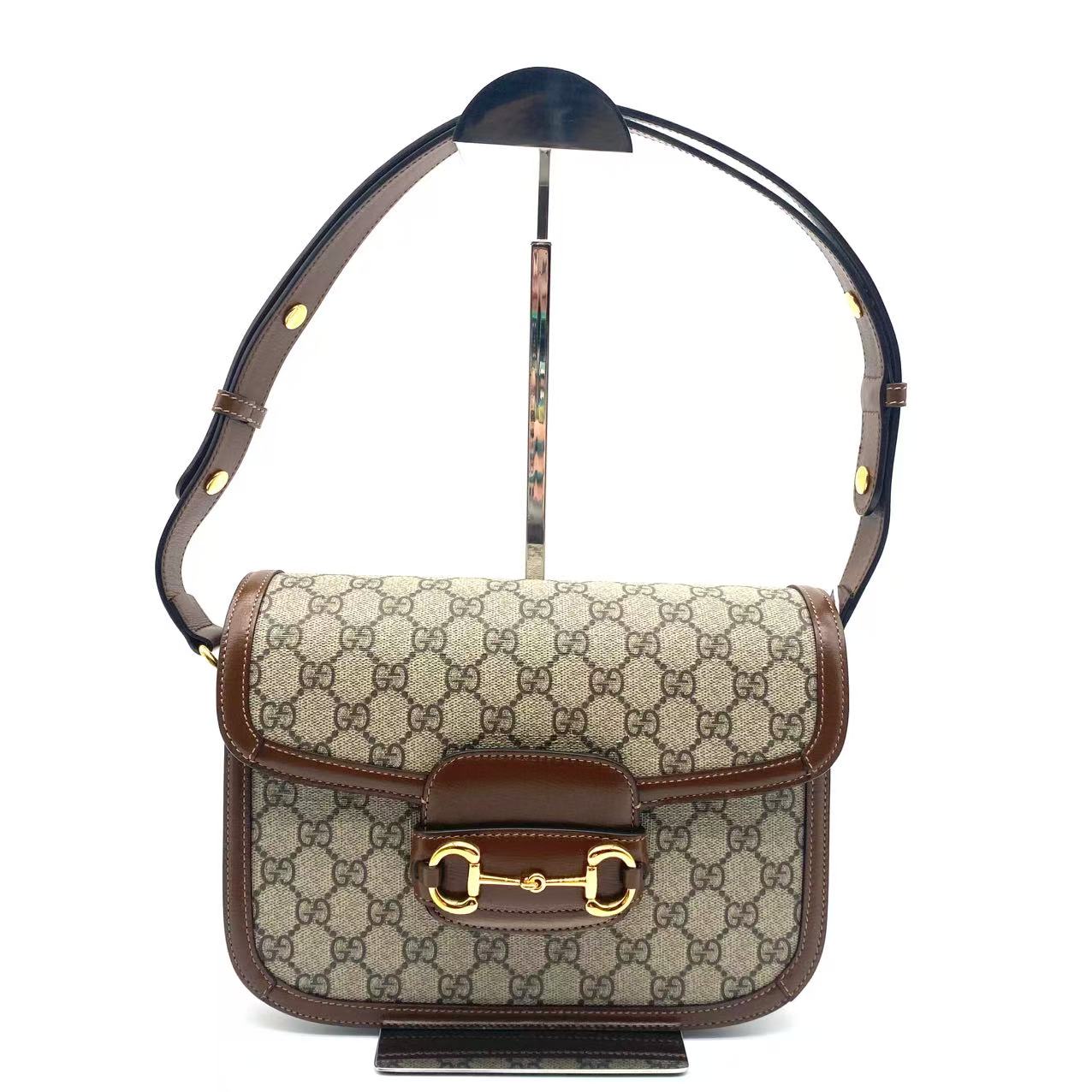 GG Supreme brown Horsebit 1955 medium shoulder bag