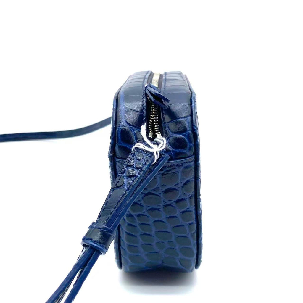 Everyday Camera Bag Crocodile Embossed Leather XS