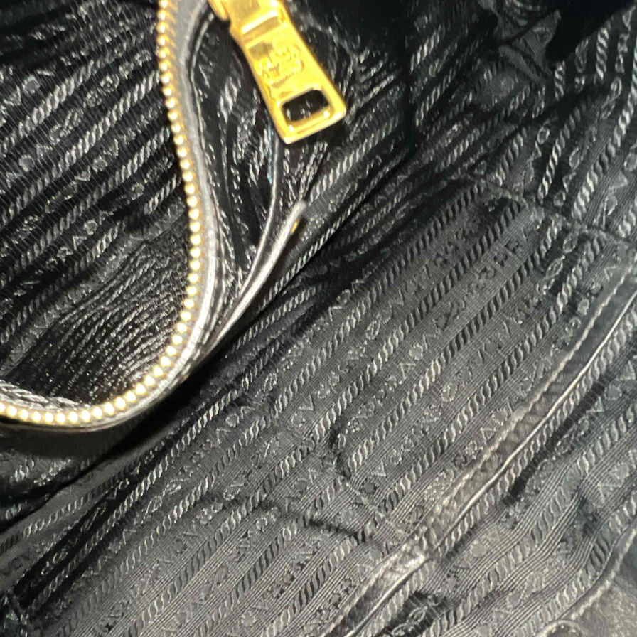 Prada Tessuto Gaufre Ruched Nylon Shopping Tote Bag B24368