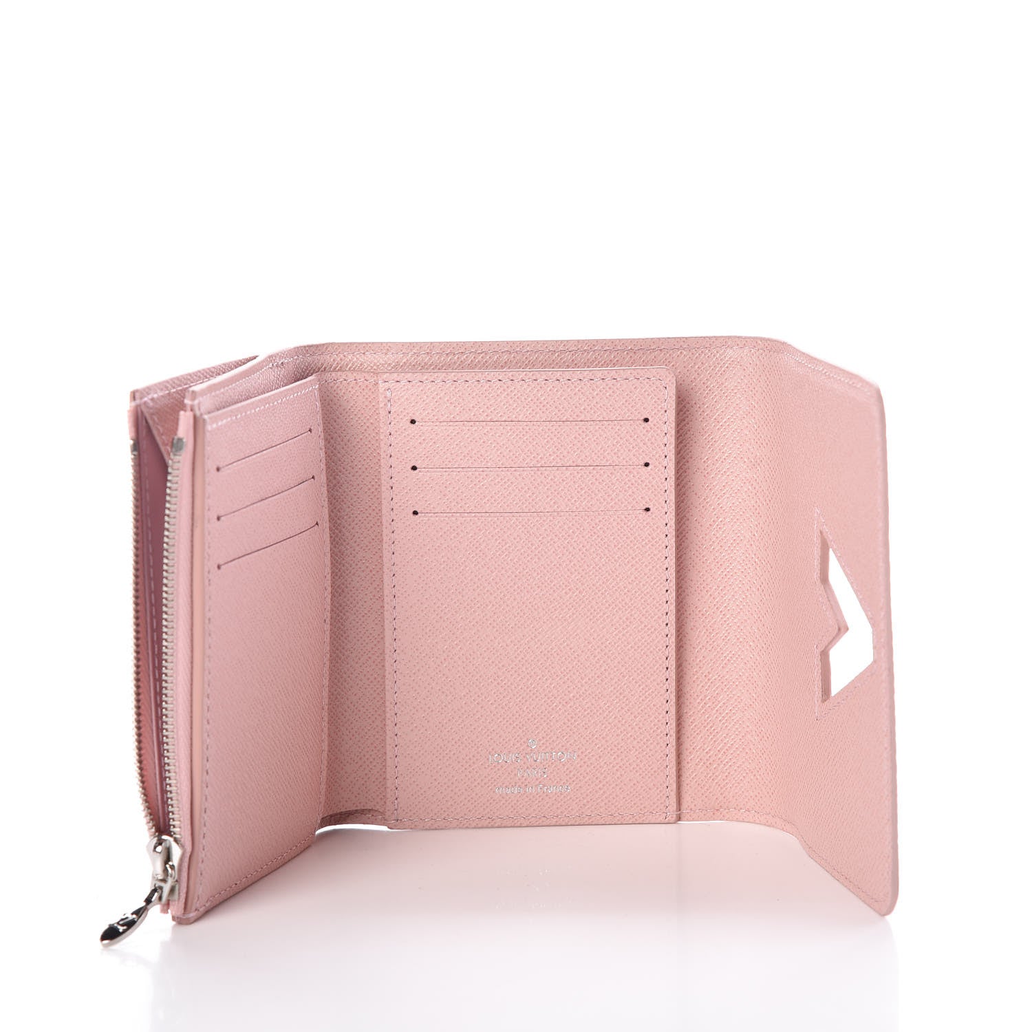 Epi Twist Compact Wallet Rose Ballerine twins