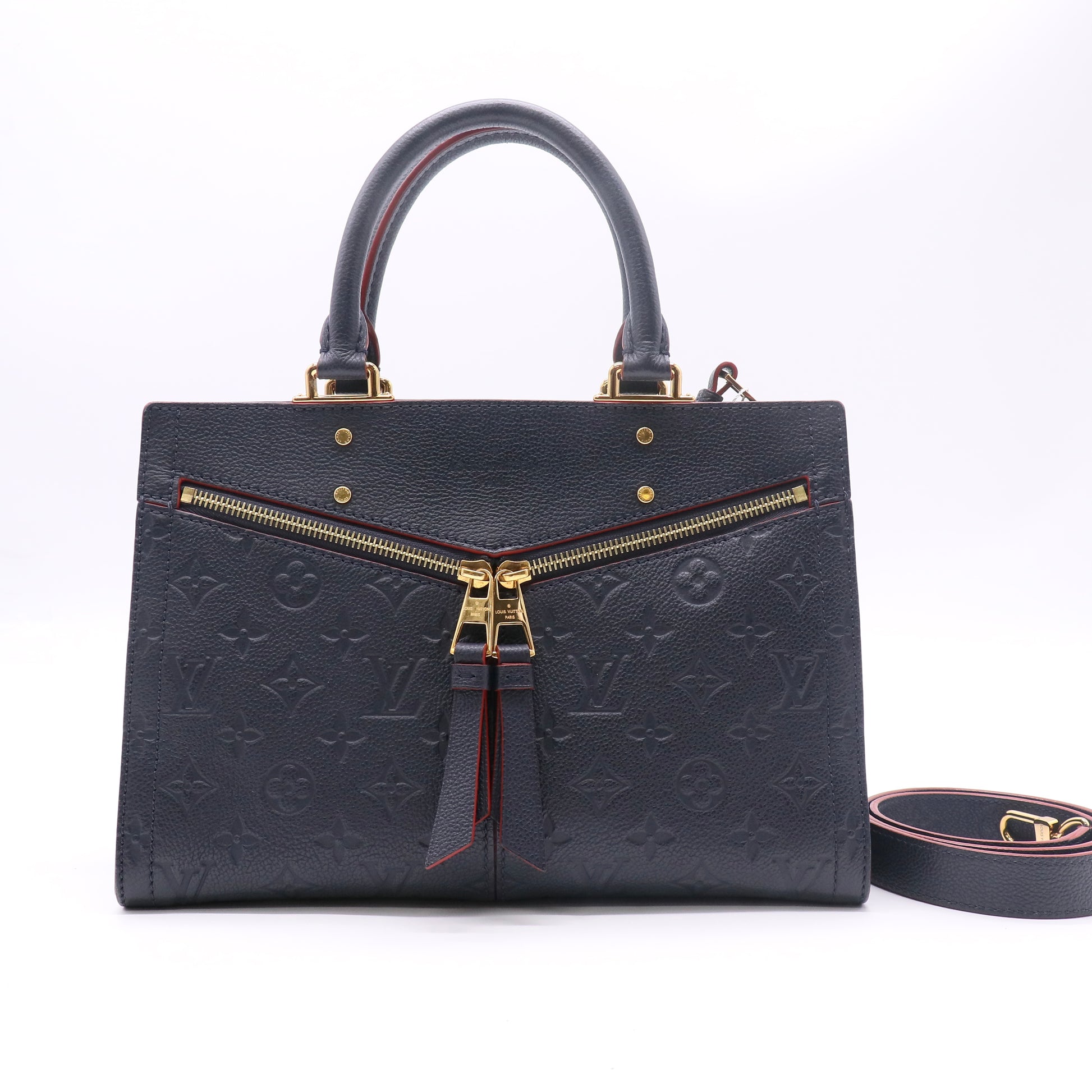 Louis Vuitton Marine Rouge Monogram Empreinte Leather Sully PM Bag twins LDZ622