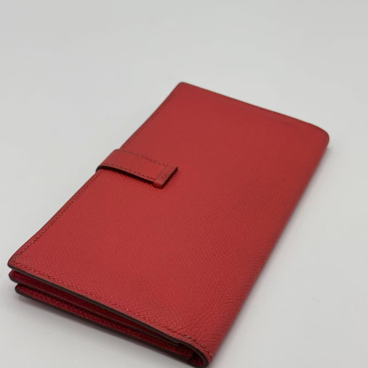 Bean Souffle Wallet Leather Red Auth