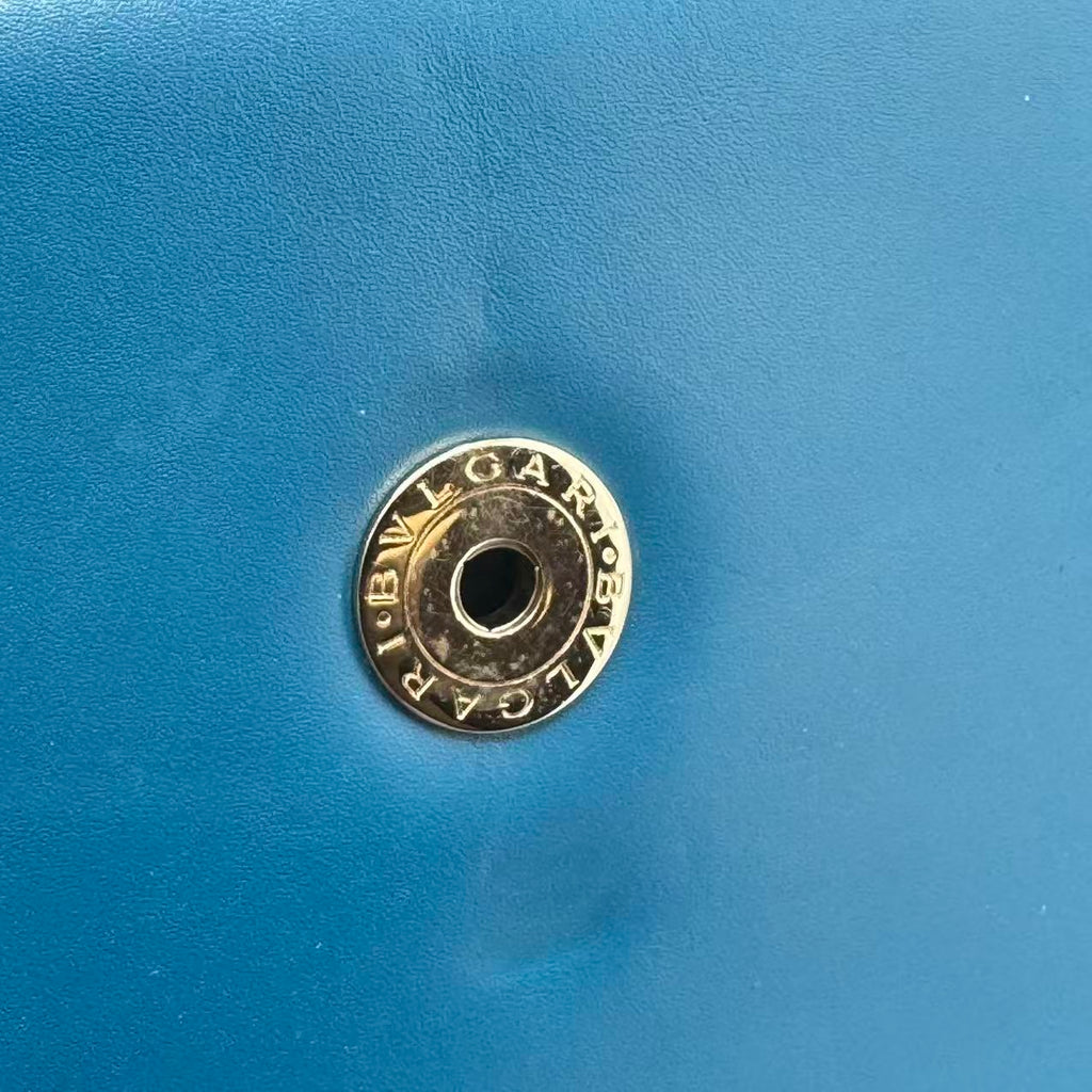 Calfskin Serpenti Forever Shoulder Bag Tropical Turquoise GREEN