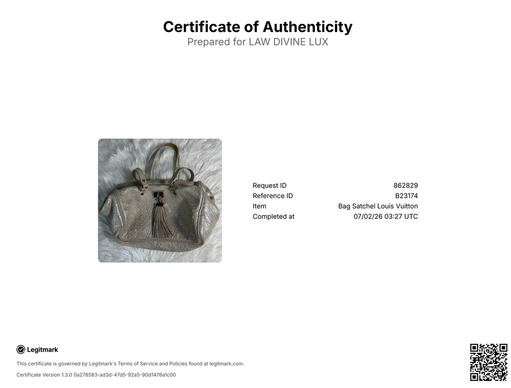 Louis Vuitton Limited Edition Peach Monogram Shimmer Comete Bag Twins B23174
