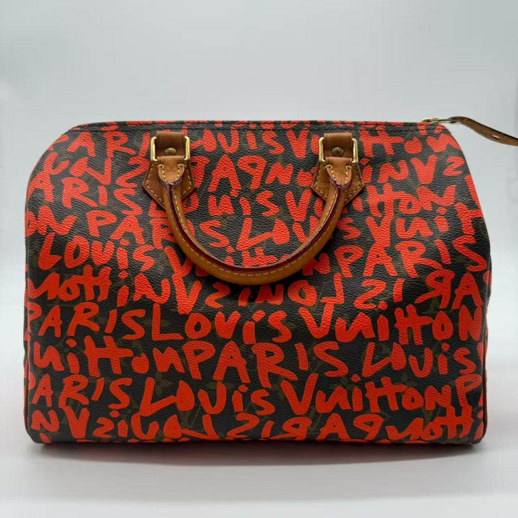 Limited Edition Orange Graffiti Stephen Sprouse Speedy 30 twins