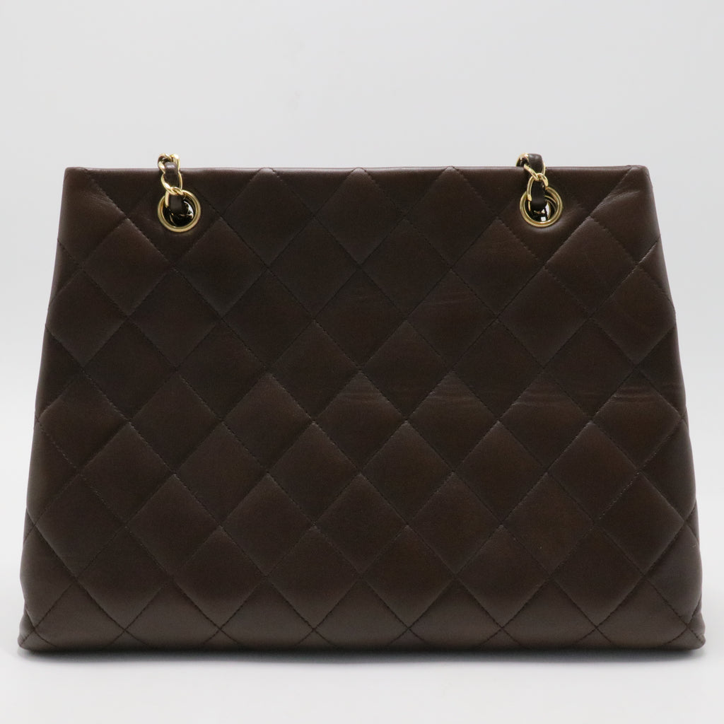 Vintage CC Chain Tote Quilted Lambskin Twins